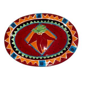HausenWare  Serving Dish Platter Chilli Pepper 16” (approx) by Libby Wilkie